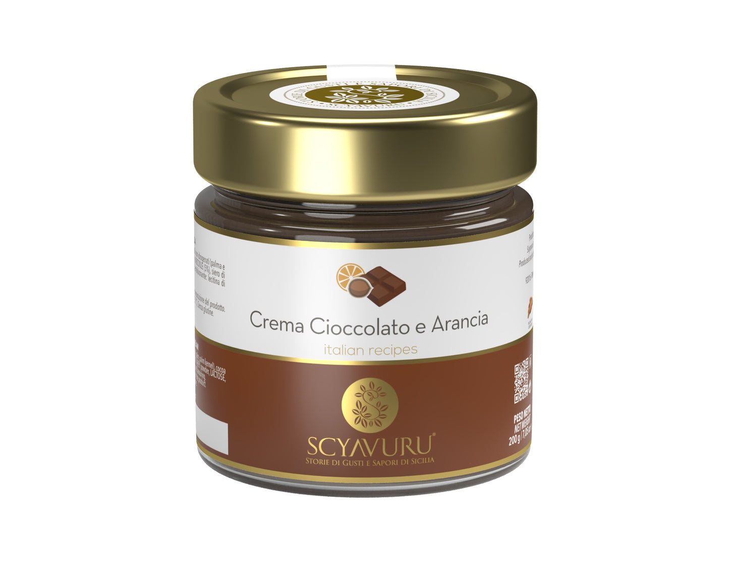 Crema cioccolato e arancia 200gr