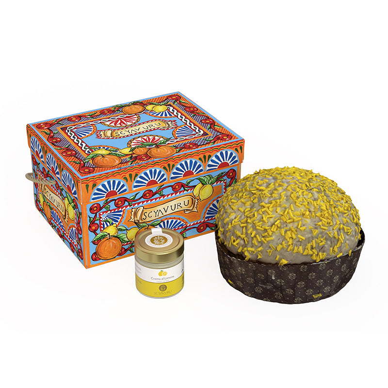 Panettone con crema spalmabile al limone
